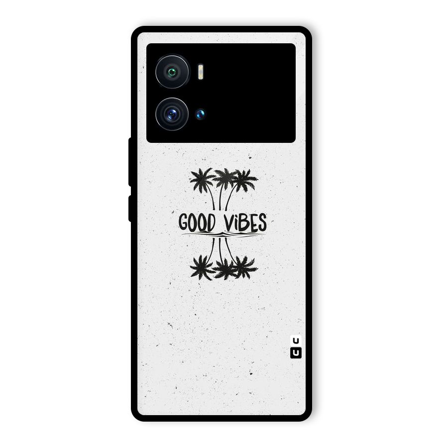 Good Vibes Rugged Glass Back Case for Vivo iQOO 9 Pro