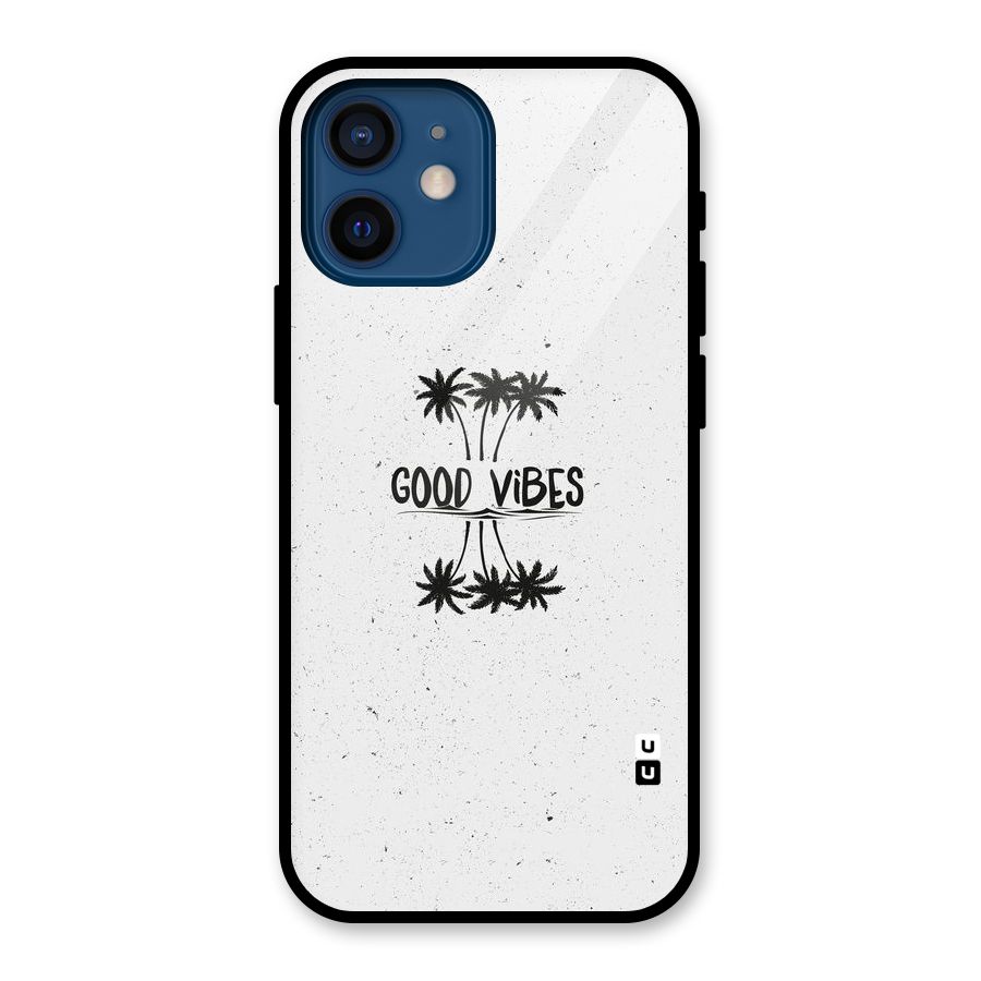 Good Vibes Rugged Glass Back Case for iPhone 12 Mini