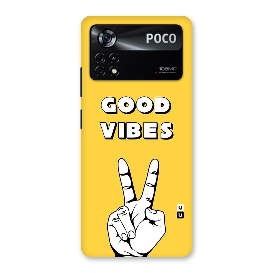 Good Vibes Victory Back Case for Poco X4 Pro 5G
