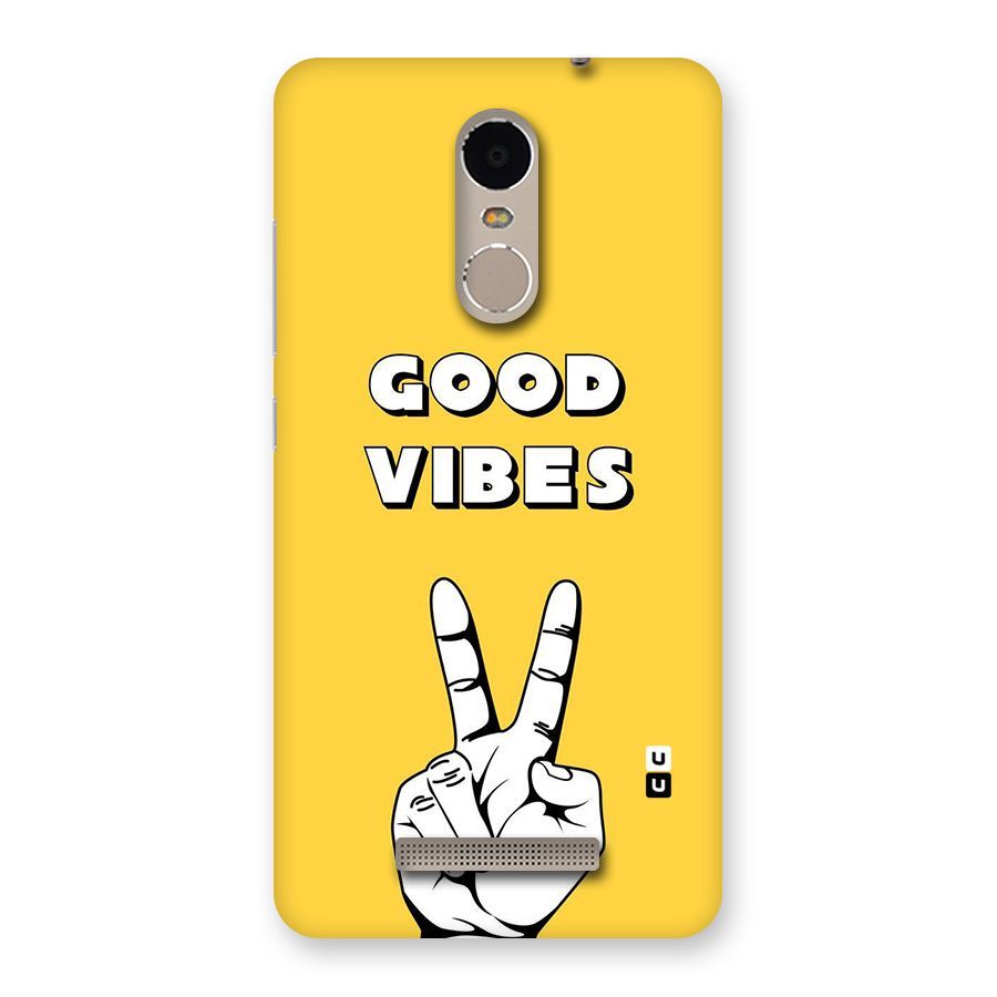 Good Vibes Victory Back Case for Xiaomi Redmi Note 3