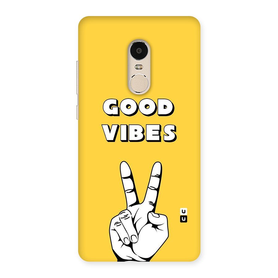 Good Vibes Victory Back Case for Xiaomi Redmi Note 4