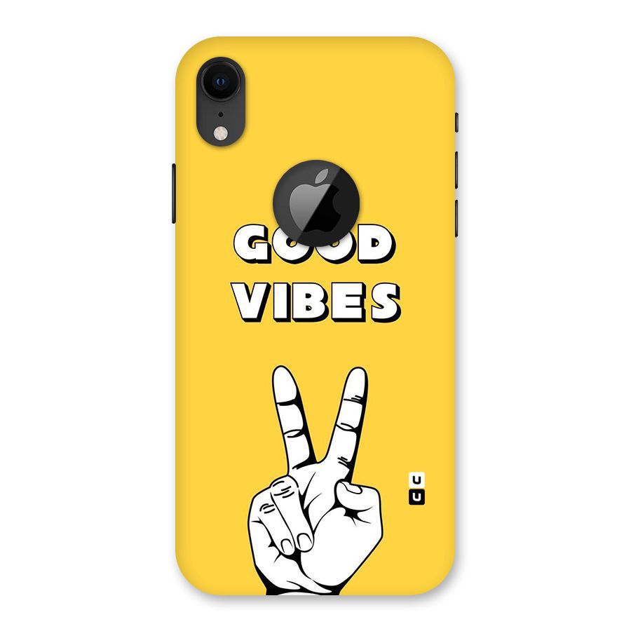 Good Vibes Victory Back Case for iPhone XR Logo Cut