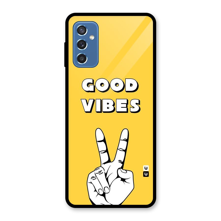 Good Vibes Victory Glass Back Case for Galaxy M52 5G