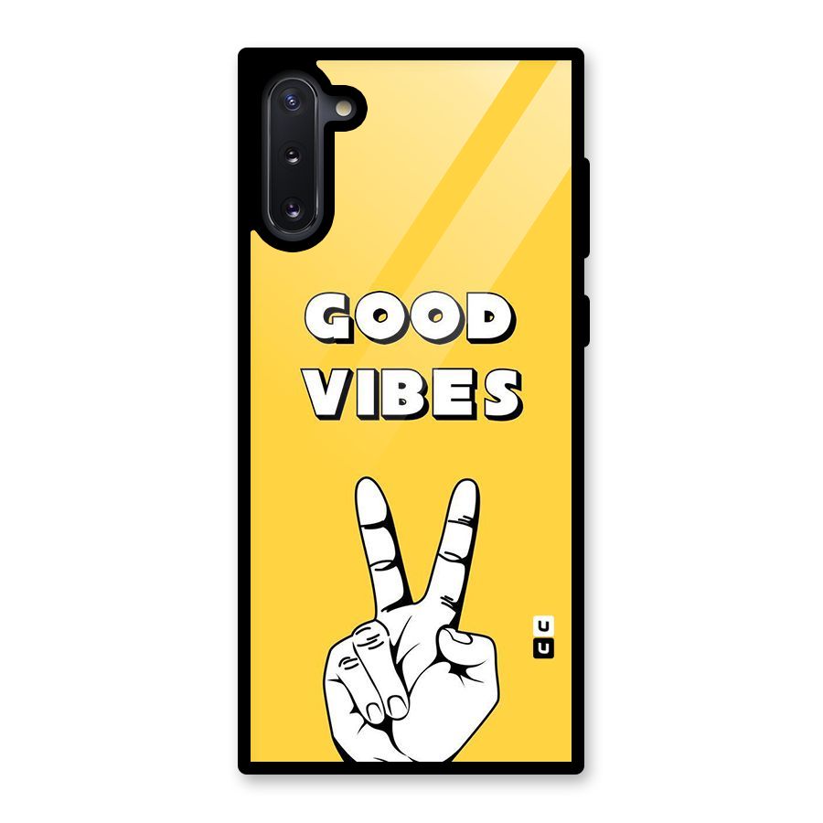 Good Vibes Victory Glass Back Case for Galaxy Note 10