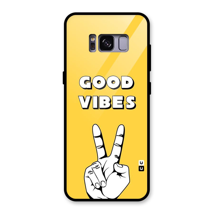Good Vibes Victory Glass Back Case for Galaxy S8