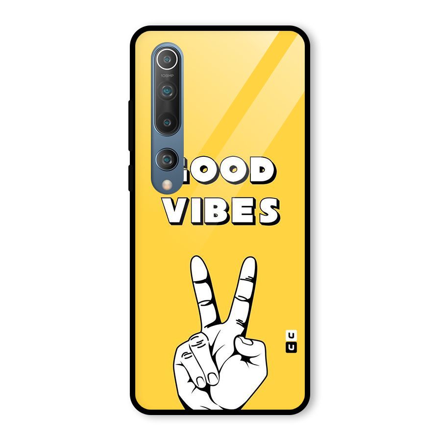 Good Vibes Victory Glass Back Case for Mi 10