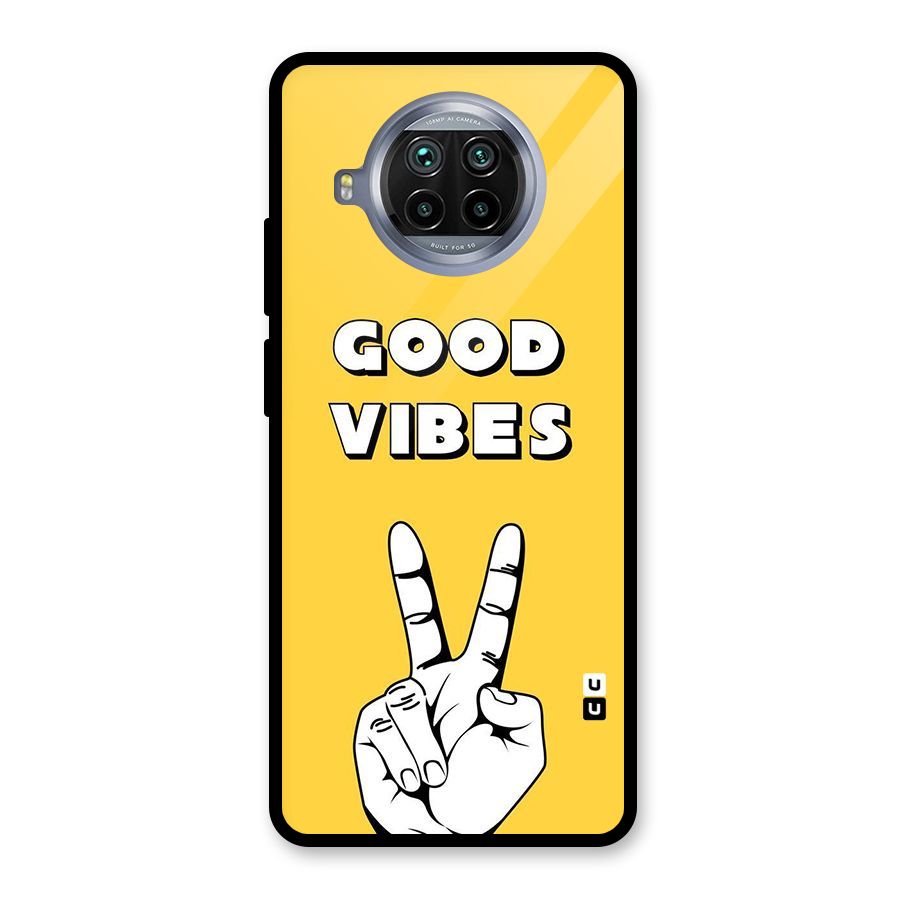 Good Vibes Victory Glass Back Case for Mi 10i