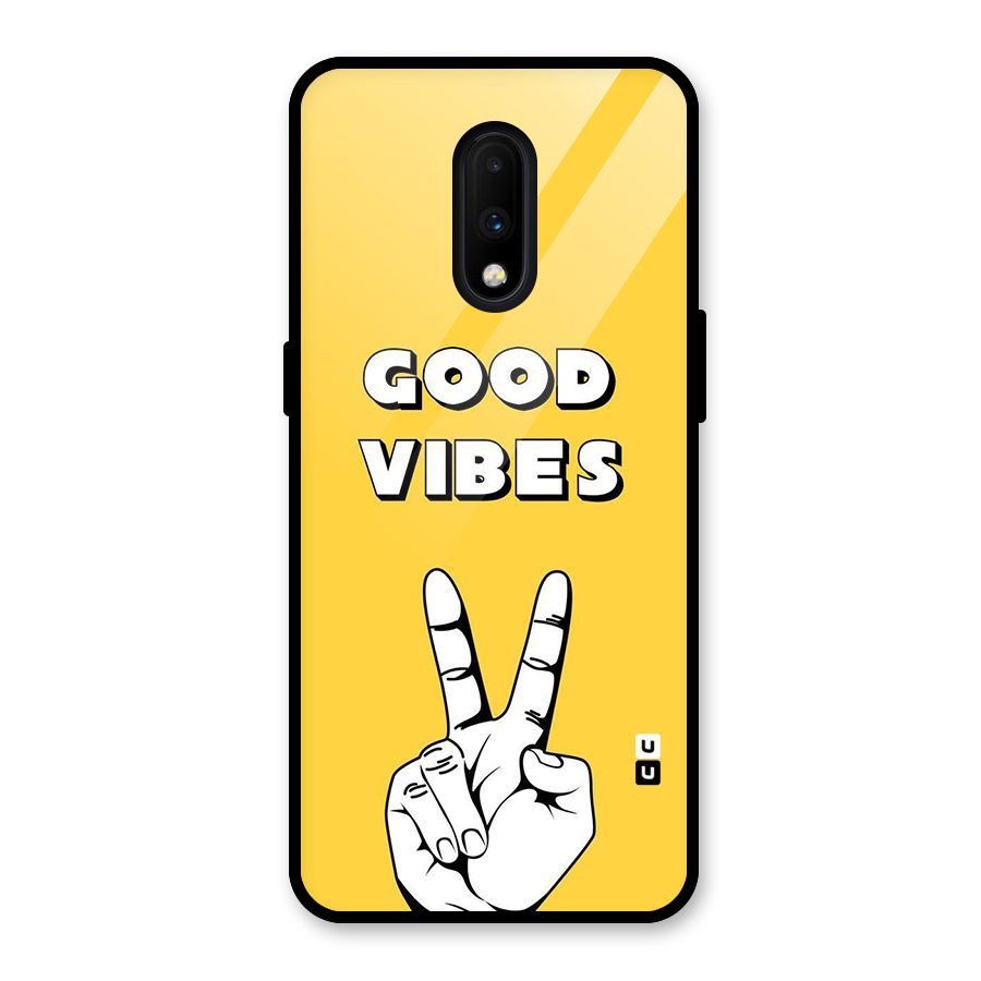 Good Vibes Victory Glass Back Case for OnePlus 7