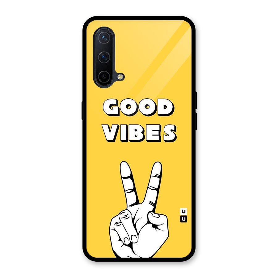 Good Vibes Victory Glass Back Case for OnePlus Nord CE 5G