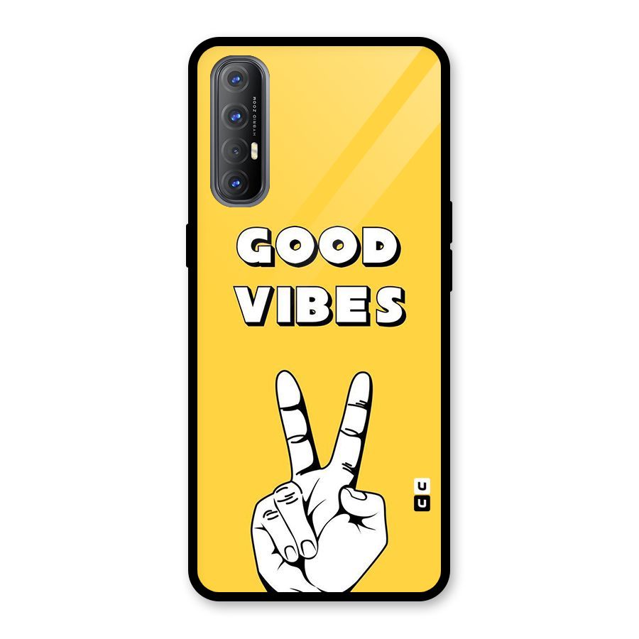 Good Vibes Victory Glass Back Case for Oppo Reno3 Pro