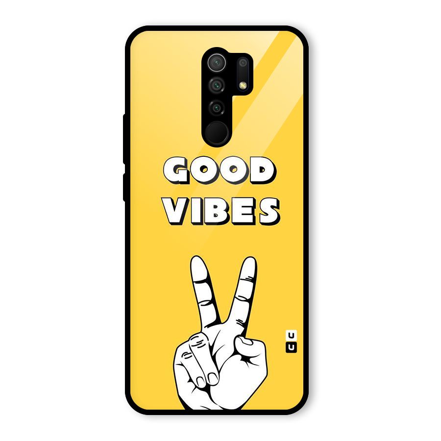Good Vibes Victory Glass Back Case for Poco M2
