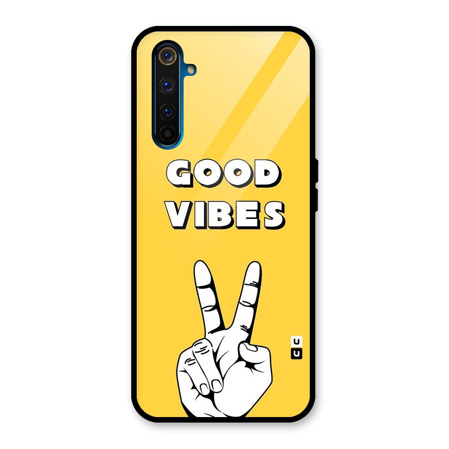 Good Vibes Victory Glass Back Case for Realme 6 Pro