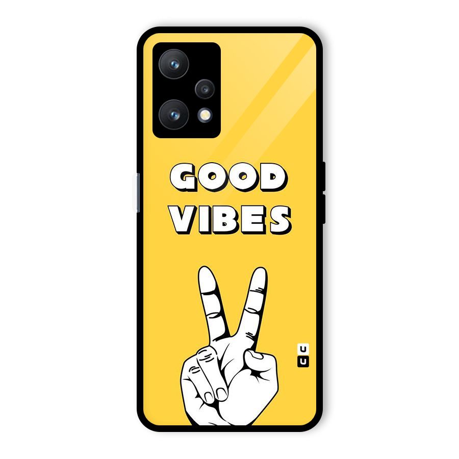 Good Vibes Victory Glass Back Case for Realme 9 Pro 5G