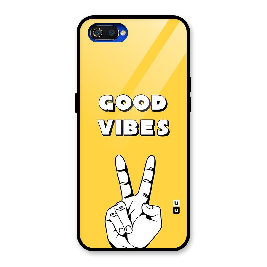 Good Vibes Victory Glass Back Case for Realme C2