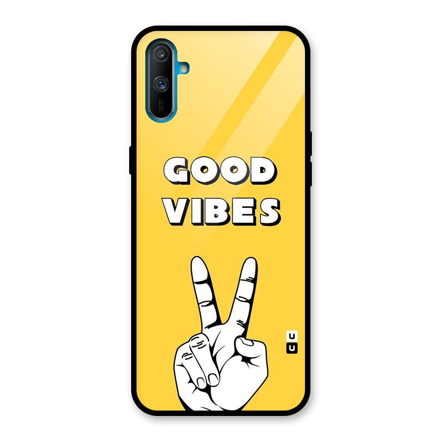 Good Vibes Victory Glass Back Case for Realme C3