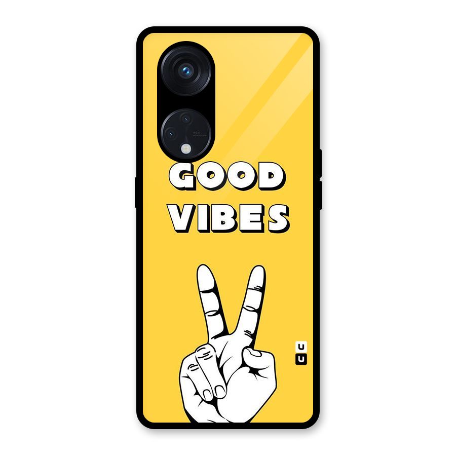 Good Vibes Victory Glass Back Case for Reno8 T 5G