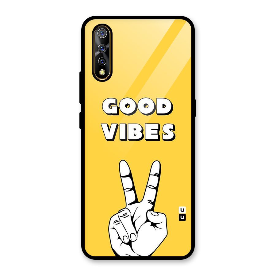 Good Vibes Victory Glass Back Case for Vivo S1