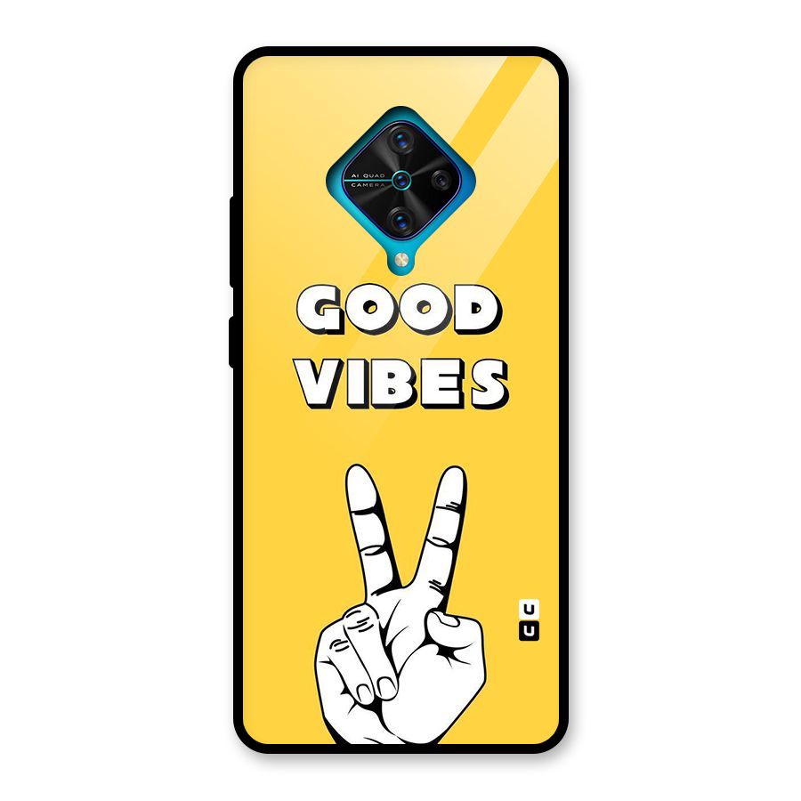 Good Vibes Victory Glass Back Case for Vivo S1 Pro
