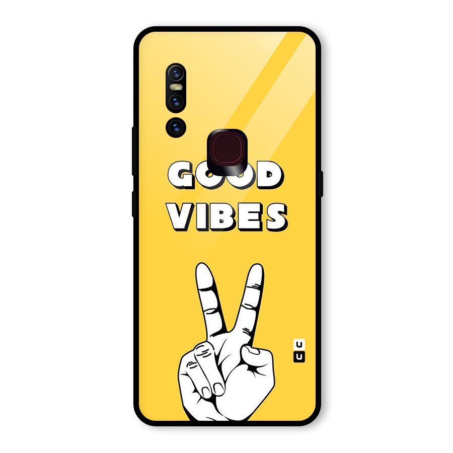 Good Vibes Victory Glass Back Case for Vivo V15