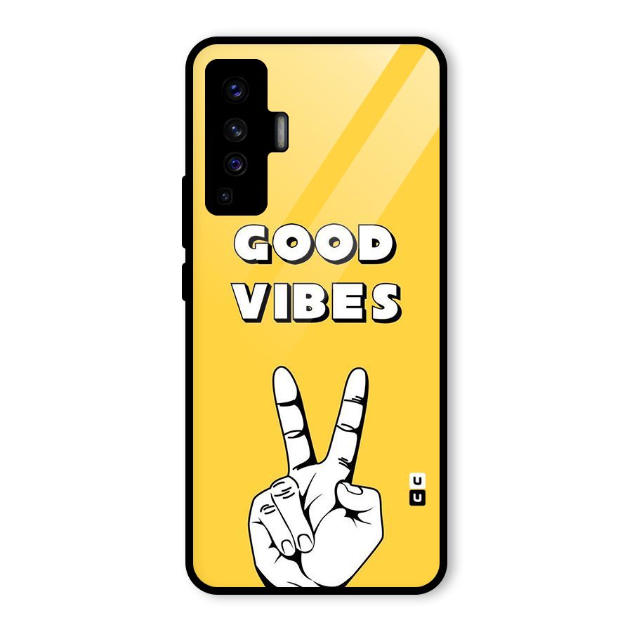 Good Vibes Victory Glass Back Case for Vivo X50