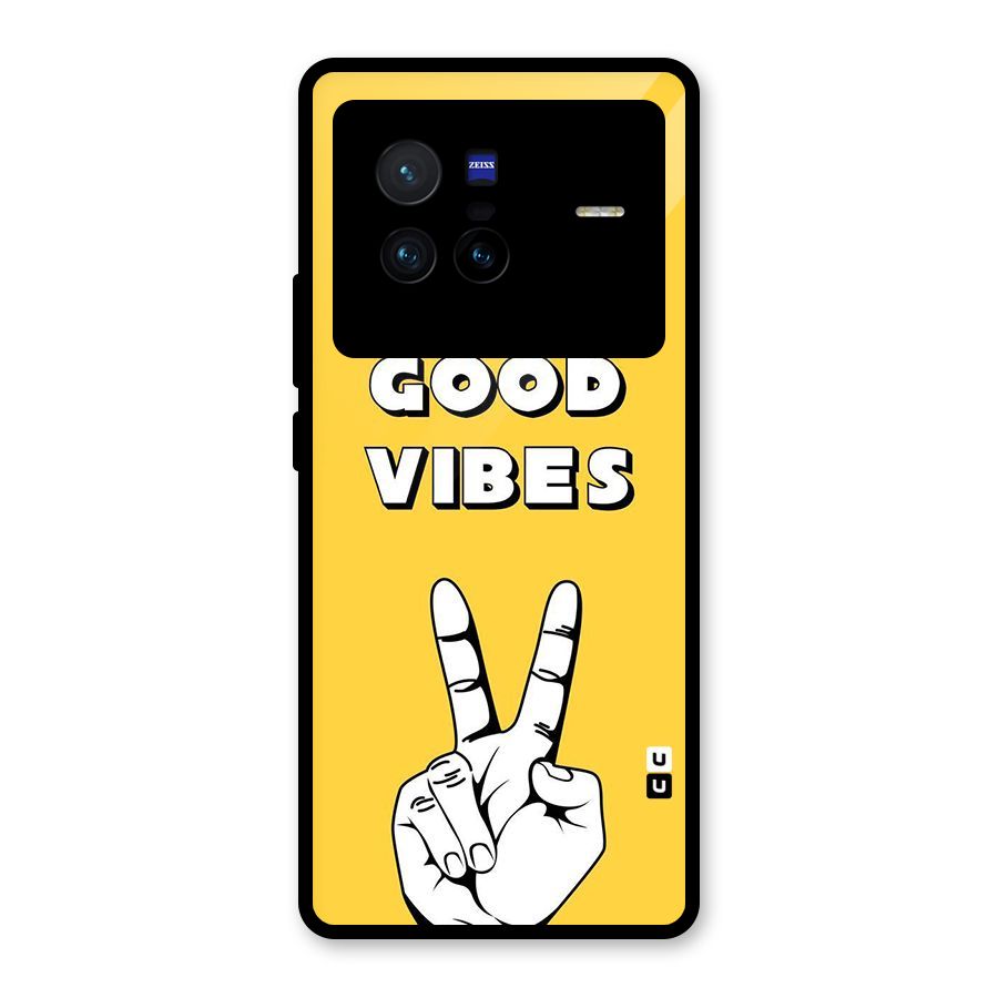Good Vibes Victory Glass Back Case for Vivo X80