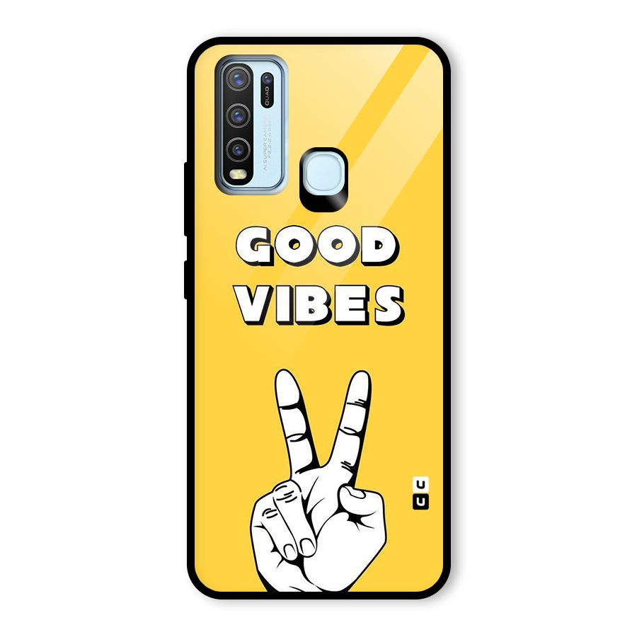 Good Vibes Victory Glass Back Case for Vivo Y30