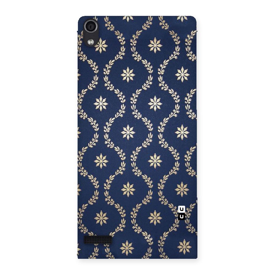 Gorgeous Gold Leaf Pattern Back Case for Ascend P6