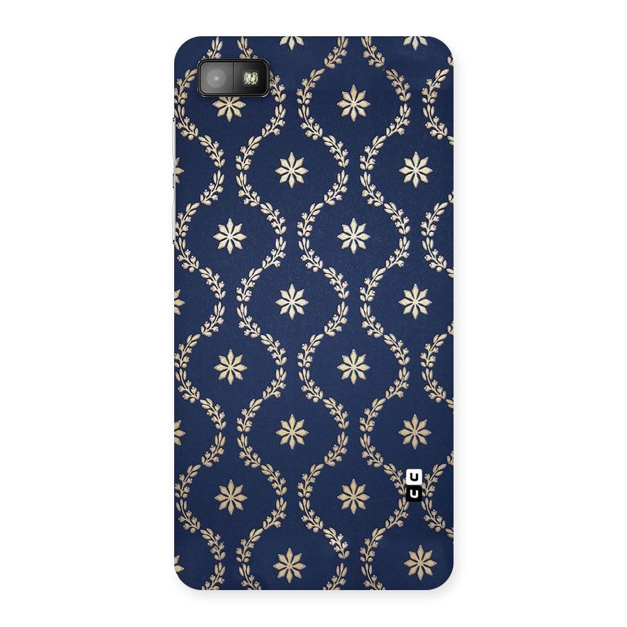 Gorgeous Gold Leaf Pattern Back Case for Blackberry Z10
