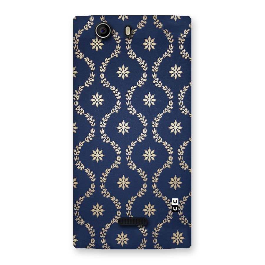 Gorgeous Gold Leaf Pattern Back Case for Canvas Nitro 2 E311