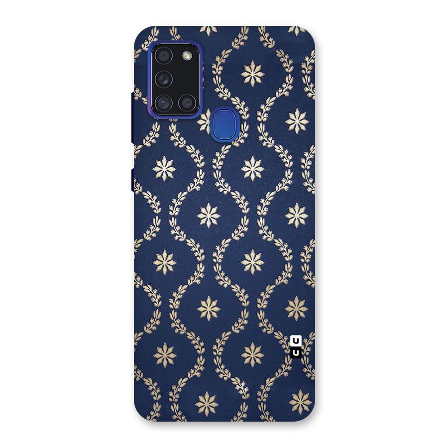 Gorgeous Gold Leaf Pattern Back Case for Galaxy A21s