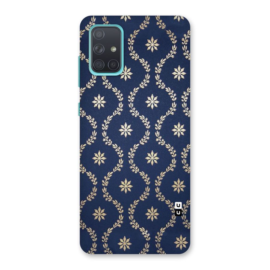 Gorgeous Gold Leaf Pattern Back Case for Galaxy A71