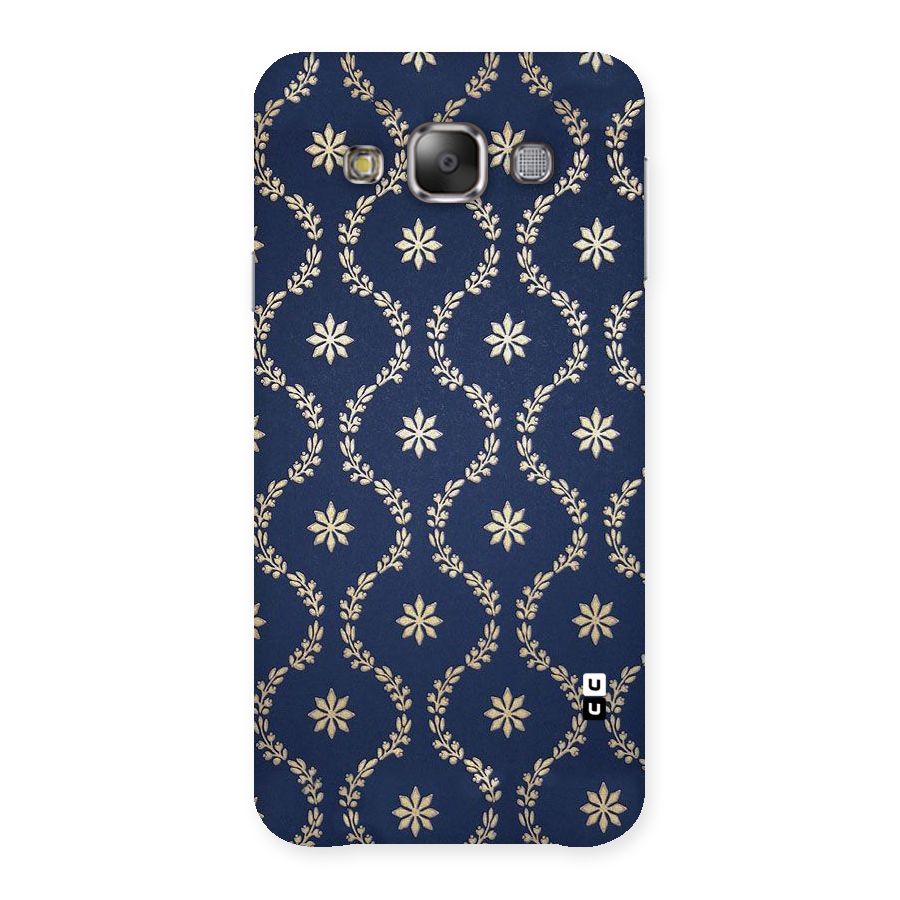Gorgeous Gold Leaf Pattern Back Case for Galaxy E7