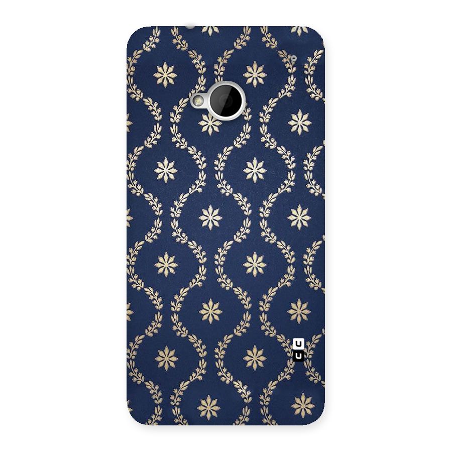 Gorgeous Gold Leaf Pattern Back Case for HTC One M7