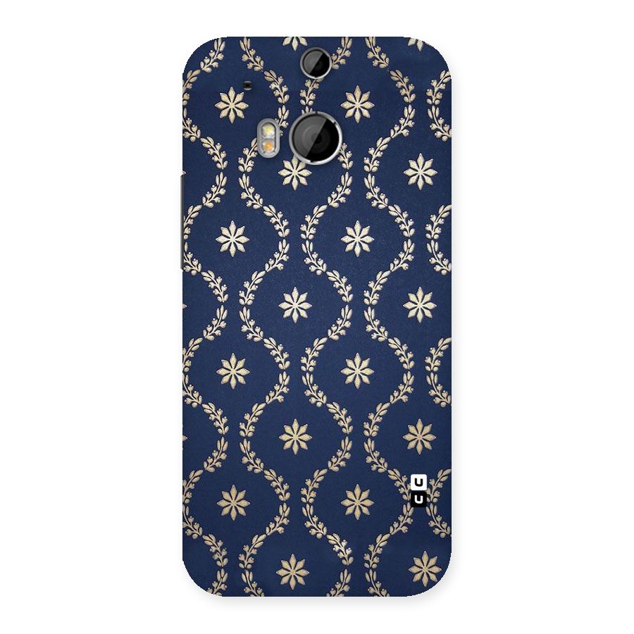 Gorgeous Gold Leaf Pattern Back Case for HTC One M8