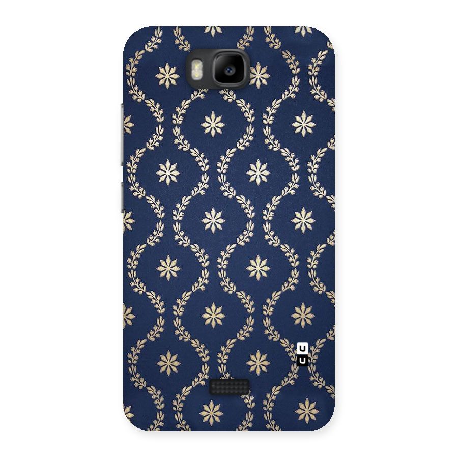 Gorgeous Gold Leaf Pattern Back Case for Honor Bee