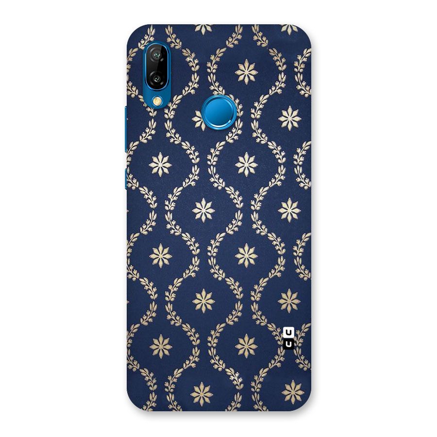 Gorgeous Gold Leaf Pattern Back Case for Huawei P20 Lite