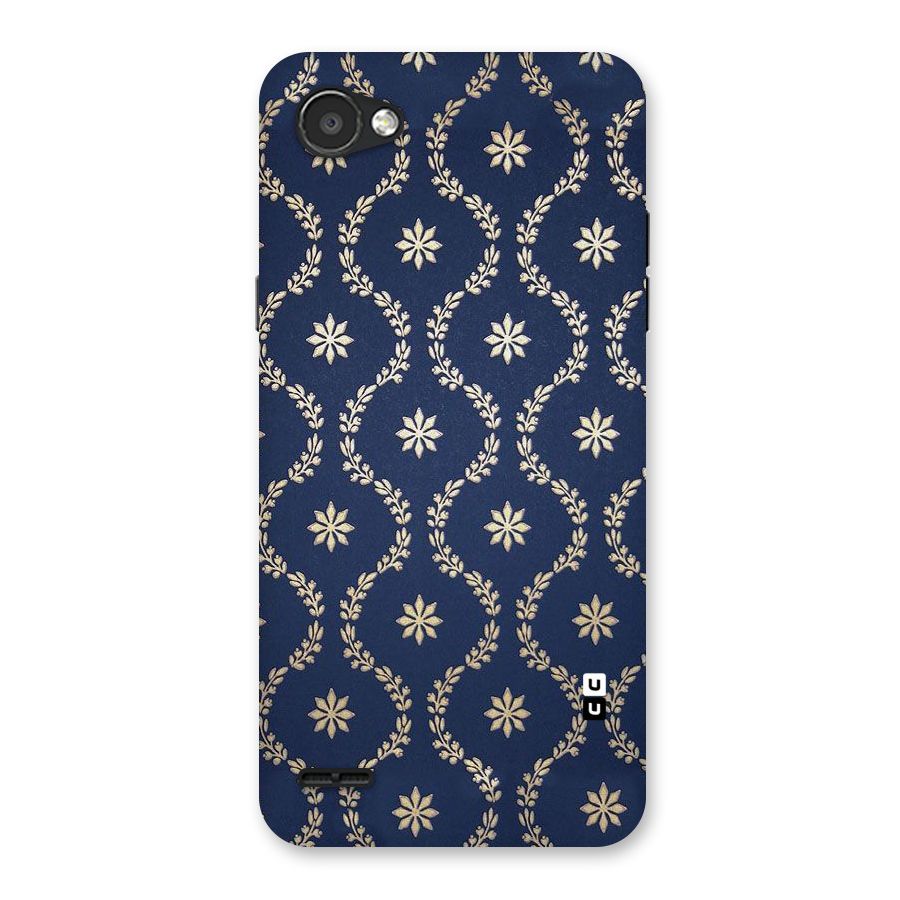 Gorgeous Gold Leaf Pattern Back Case for LG Q6