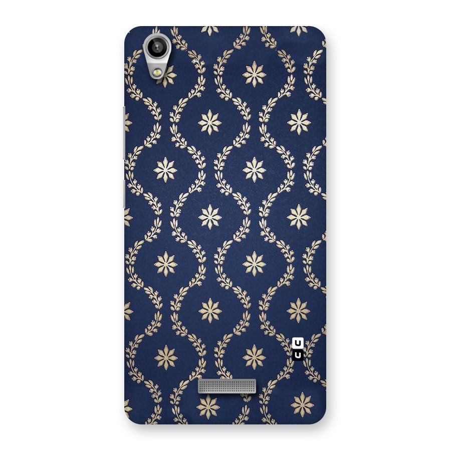 Gorgeous Gold Leaf Pattern Back Case for Lava-Pixel-V1