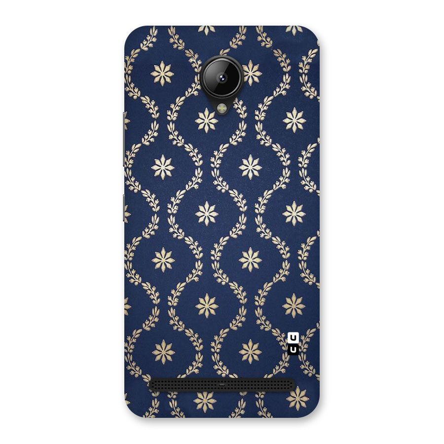 Gorgeous Gold Leaf Pattern Back Case for Lenovo C2