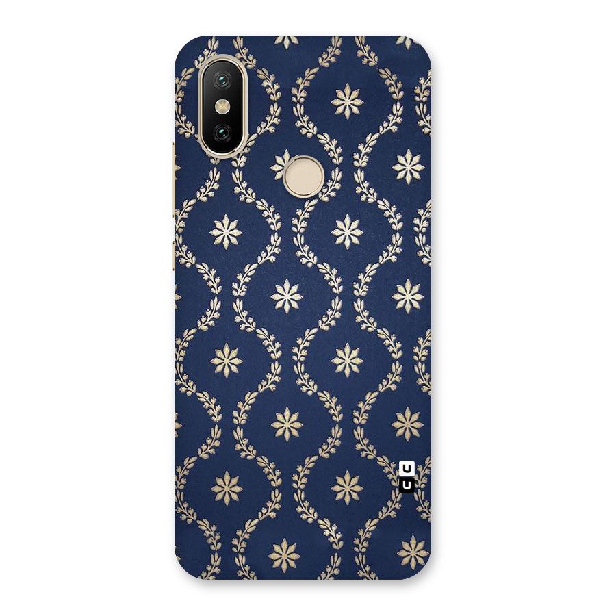 Gorgeous Gold Leaf Pattern Back Case for Mi A2