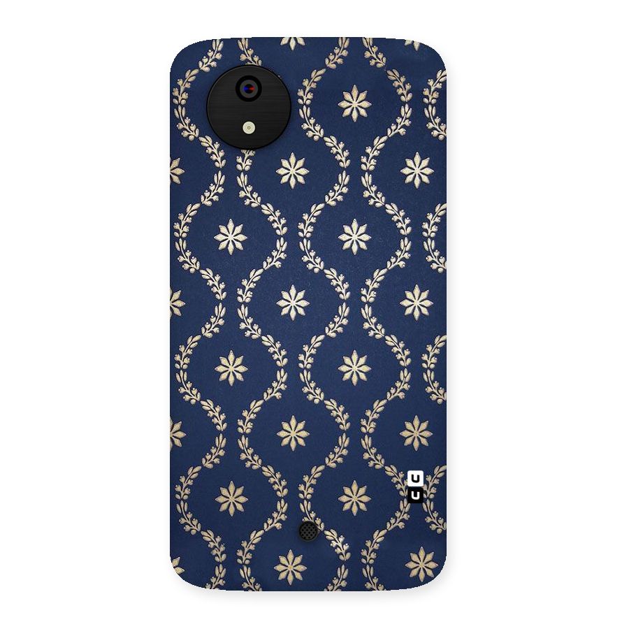 Gorgeous Gold Leaf Pattern Back Case for Micromax Canvas A1