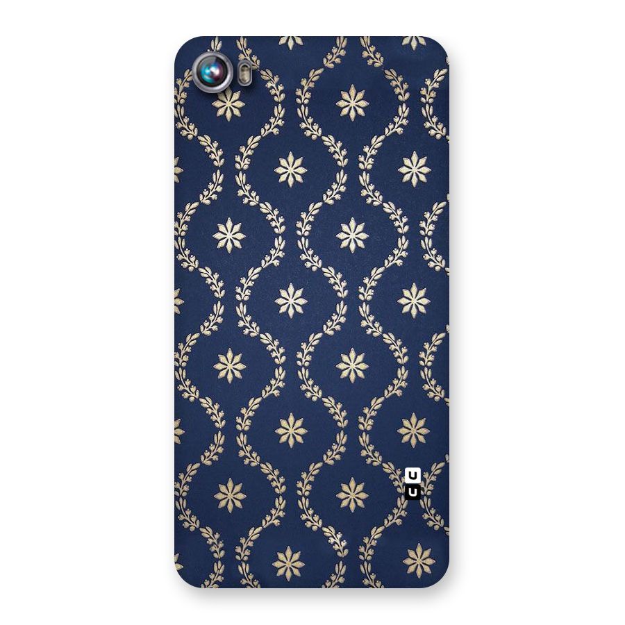 Gorgeous Gold Leaf Pattern Back Case for Micromax Canvas Fire 4 A107