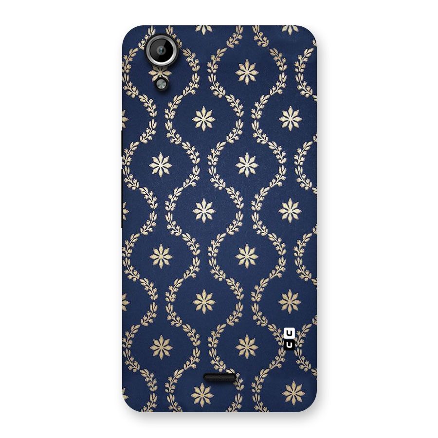 Gorgeous Gold Leaf Pattern Back Case for Micromax Canvas Selfie Lens Q345