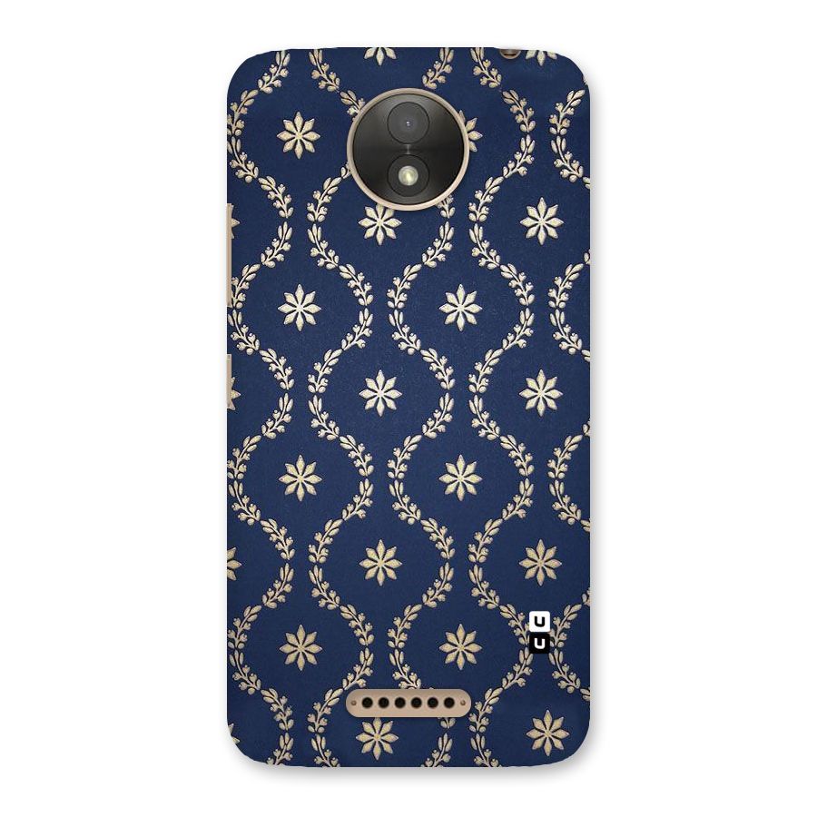 Gorgeous Gold Leaf Pattern Back Case for Moto C Plus