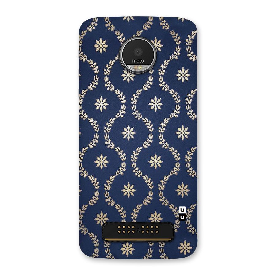 Gorgeous Gold Leaf Pattern Back Case for Moto Z Play
