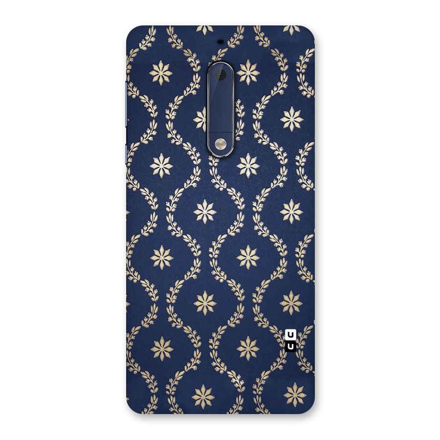 Gorgeous Gold Leaf Pattern Back Case for Nokia 5