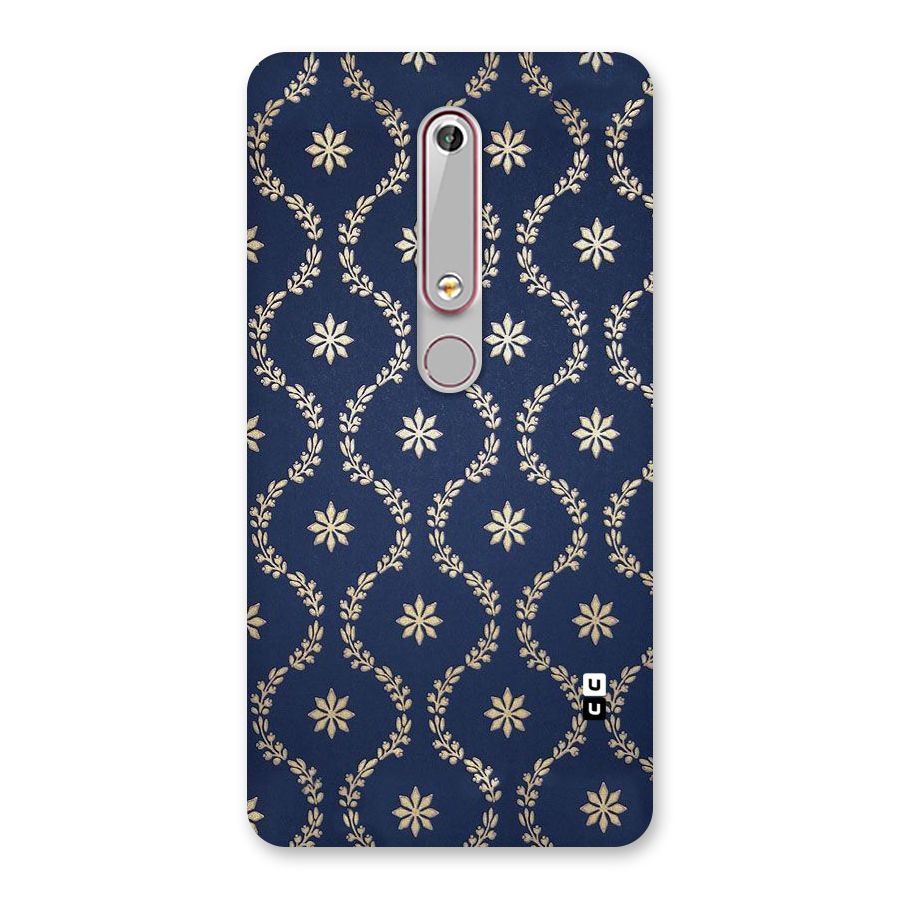 Gorgeous Gold Leaf Pattern Back Case for Nokia 6.1