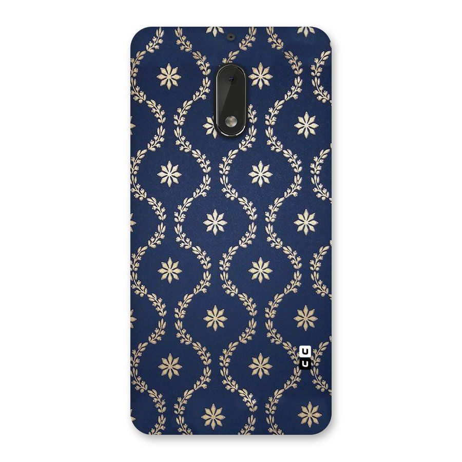 Gorgeous Gold Leaf Pattern Back Case for Nokia 6