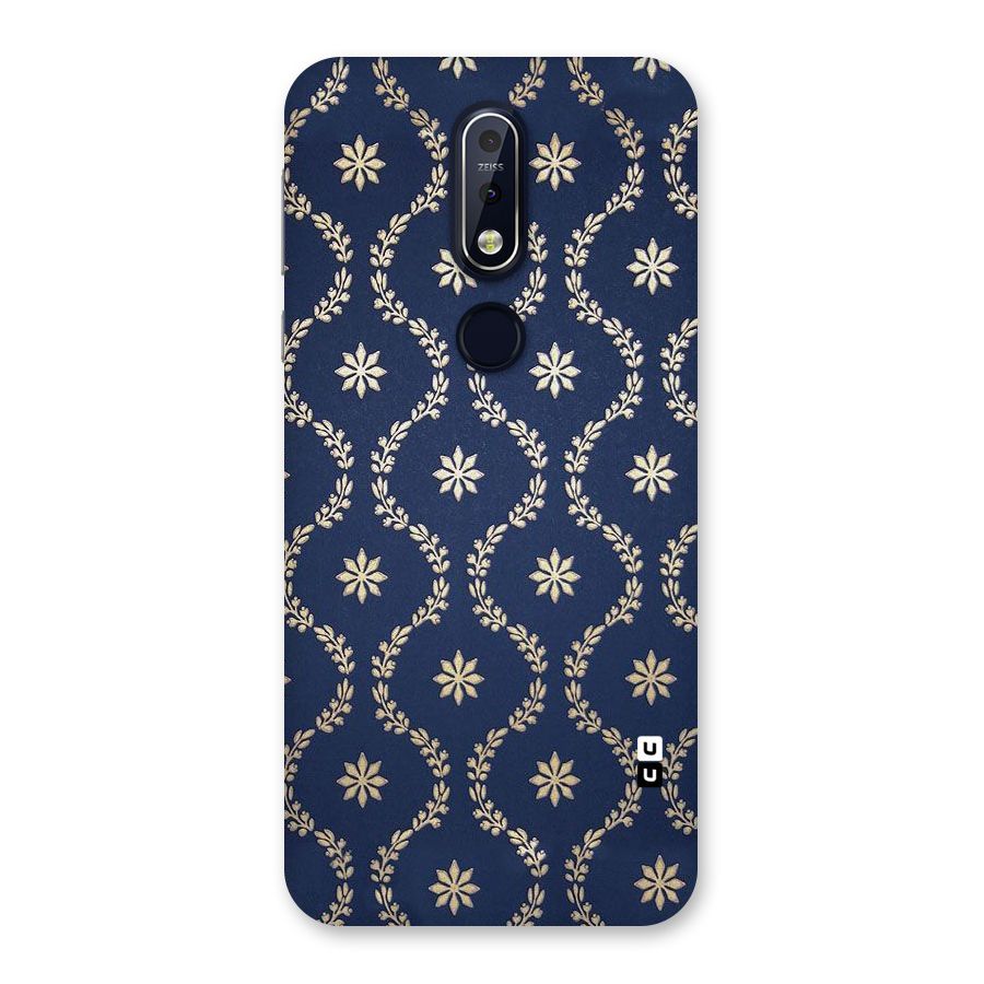 Gorgeous Gold Leaf Pattern Back Case for Nokia 7.1