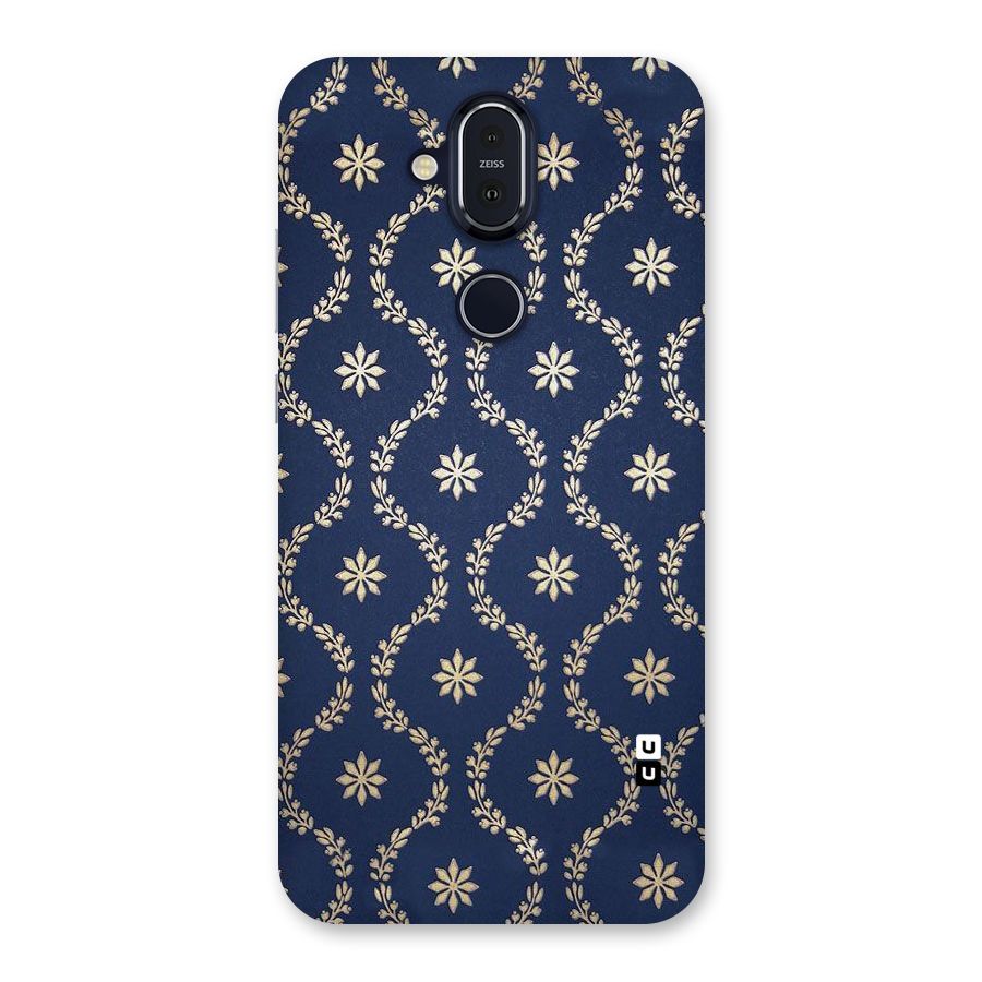 Gorgeous Gold Leaf Pattern Back Case for Nokia 8.1
